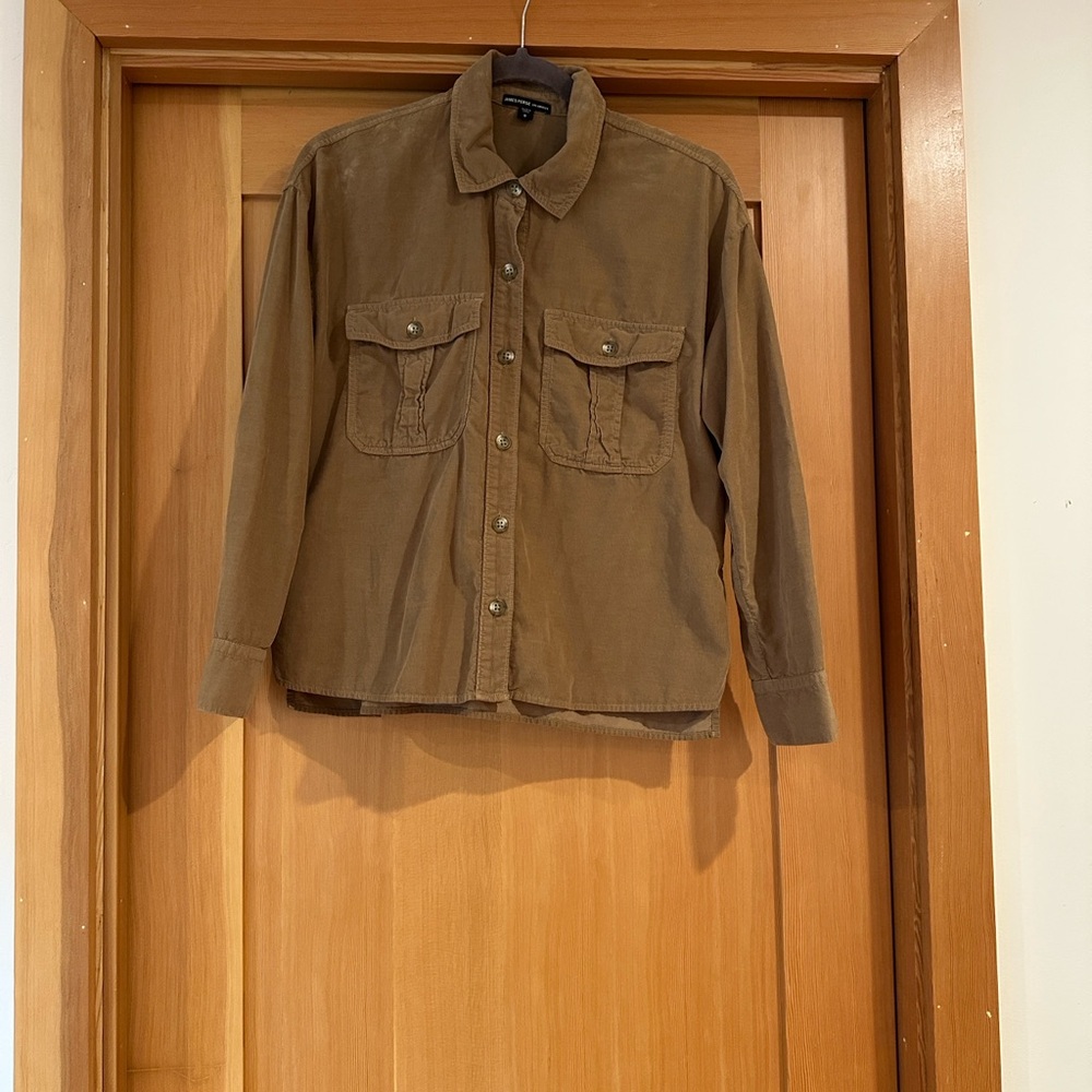 James Perse Tan Corduroy Shirt